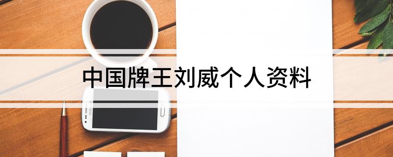 中国牌王刘威个人资料