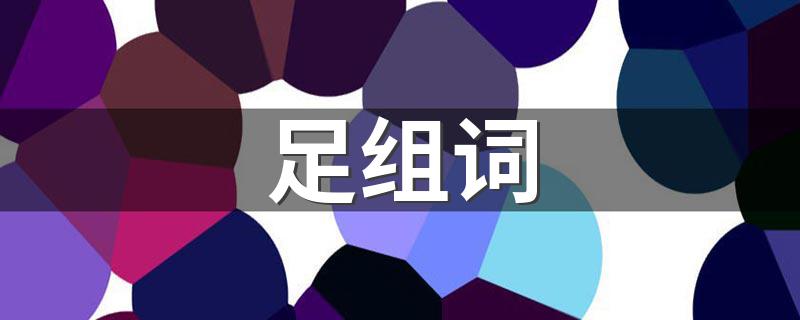 汉字足组词_足组词