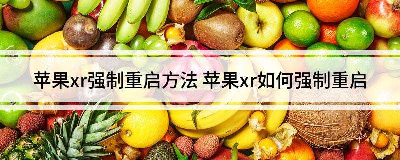 苹果xr强制重启方法(苹果xr如何强制重启)