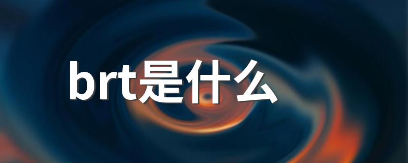 brt介绍_brt是什么