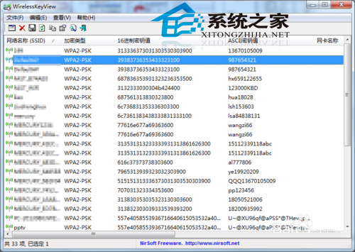 怎么查看WinXP系统里保存的WIFI密码