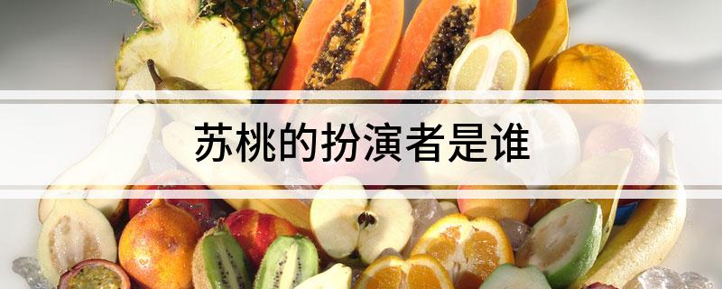 苏桃的扮演者是谁