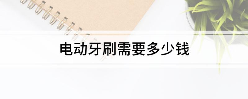 电动牙刷需要多少钱