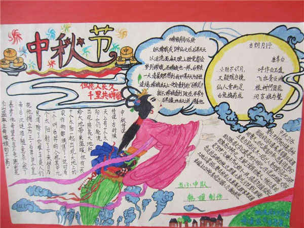 中秋节手抄报图片