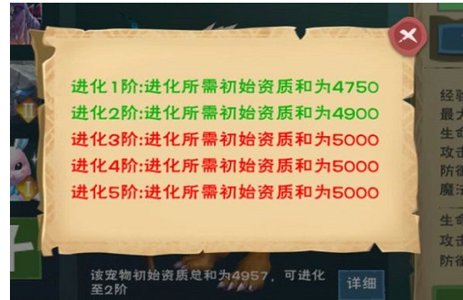 创造与魔法狼人资质表是什么_创造与魔法狼人资质表