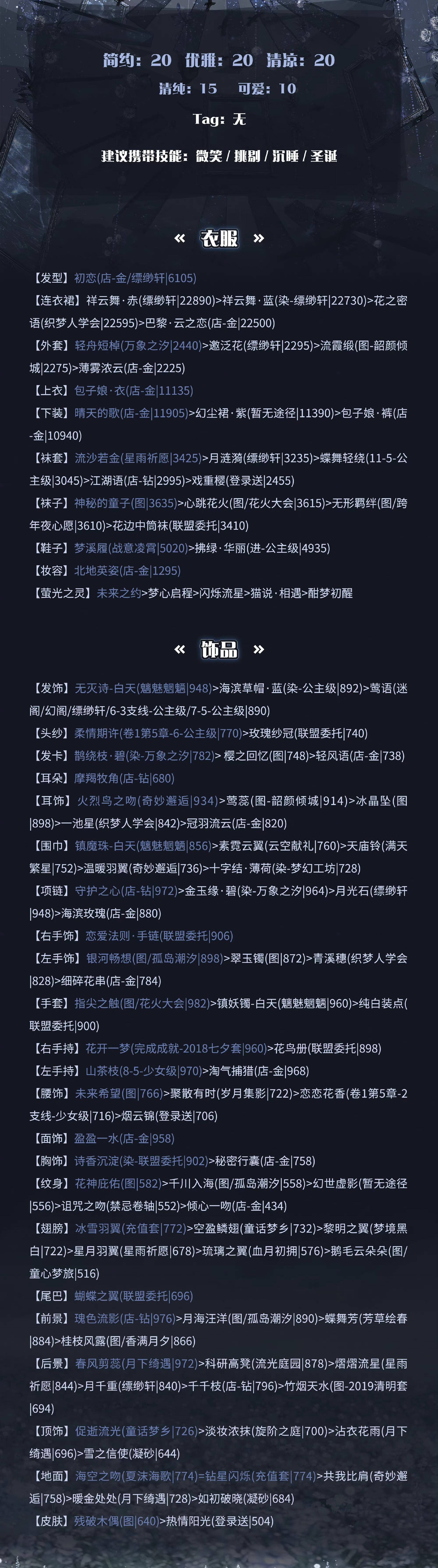 奇迹暖暖竞技场夏日物语怎么搭配-竞技场夏日物语高分搭配