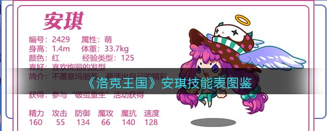 洛克王国安琪技能表(安琪怎么样/厉害吗)
