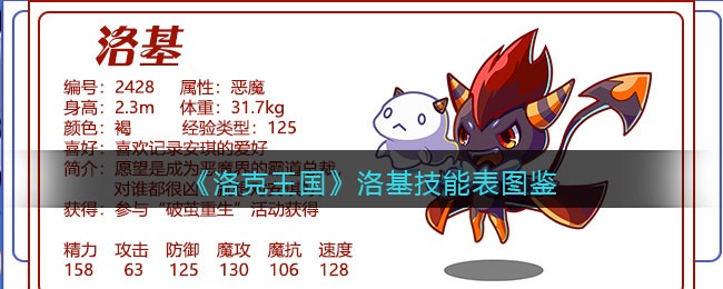 洛克王国洛基技能表(洛基怎么样/厉害吗)