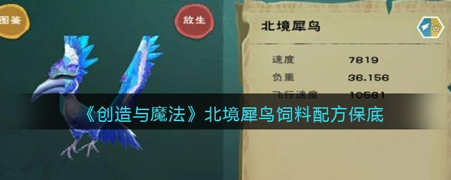 创造与魔法北境犀鸟饲料怎么做/制作(保底多少包)