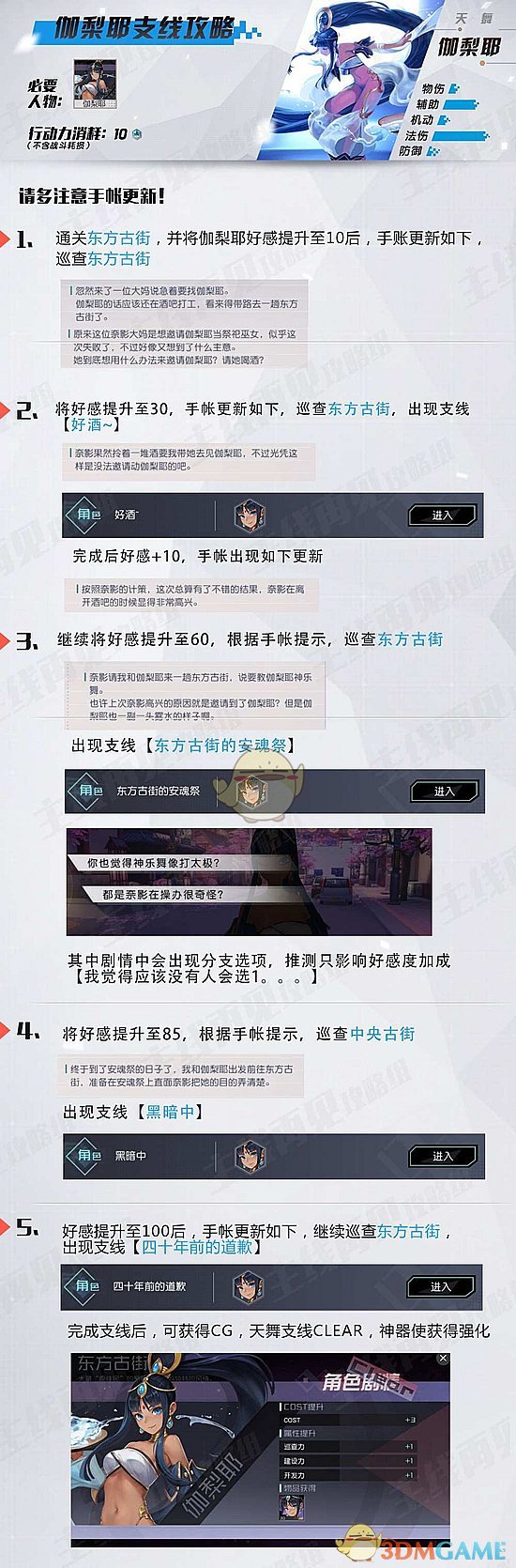 《永远的7日之都》伽梨耶支线攻略