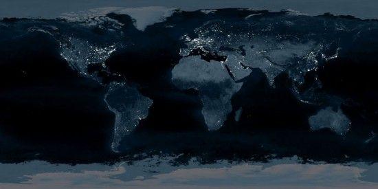 中国夜景卫星图