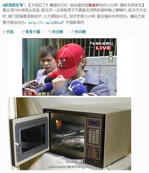 微波炉虐猫