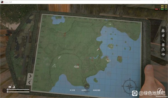 绿色地狱新地图攻略(坐标位置及出入口详解)