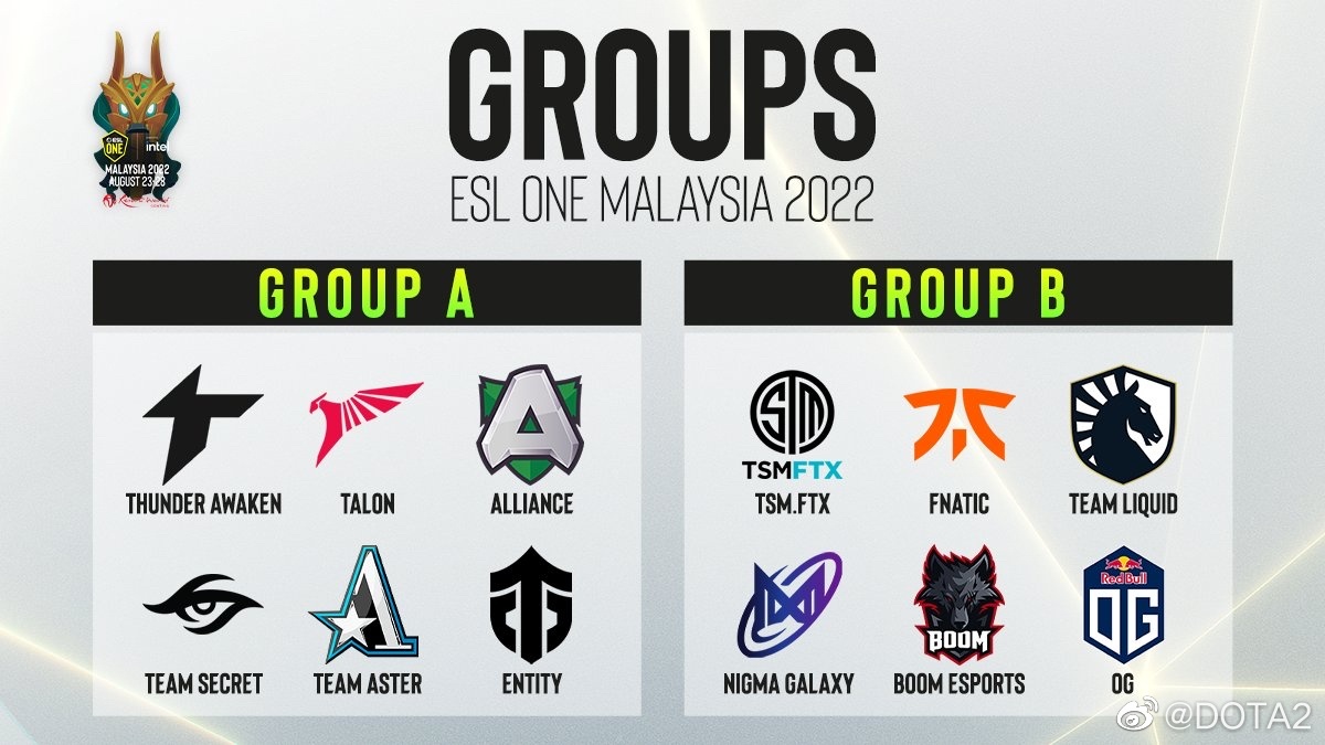 dota2eslone马来西亚赛程大全