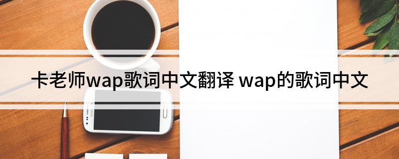 卡老师wap歌词中文翻译(wap的歌词中文)