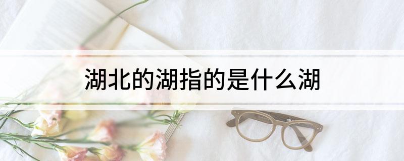 湖北的湖指的是什么湖