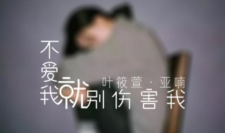 不要再来伤害我原唱(不要再来伤害我的原唱是谁)