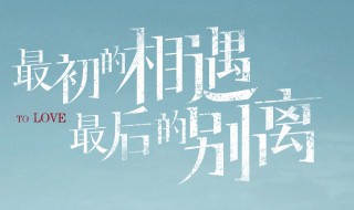 最初的相遇最后的别离小说结局是什么(最初的相遇最后的别离内容简介)