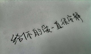 给你的爱一直很安静是什么歌(这首歌的完整歌词)