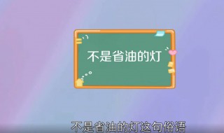 省油的灯是什么意思(不是省油的灯又是什么意思)