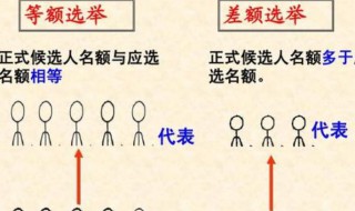 等额选举与差额选举的区别(等额选举与差额选举有什么不同)