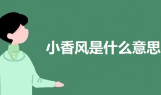 小香风是什么意思(关于小香风的介绍)