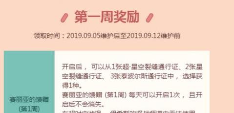 DNF第1周赛丽亚的馈赠奖励有什么(DNF赛丽亚的馈赠奖励介绍)