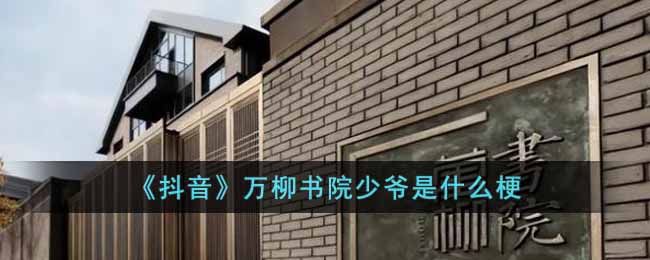 抖音万柳书院少爷是什么意思(万柳书院少爷梗出处介绍)