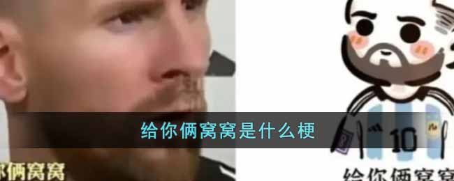 给你俩窝窝是什么梗(给你俩窝窝梗出处介绍)