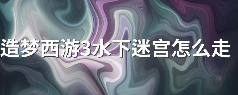 行走路线介绍_造梦西游3水下迷宫怎么走