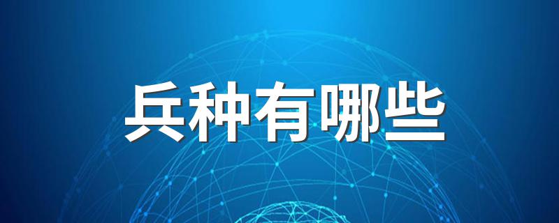 兵种的类型_兵种有哪些