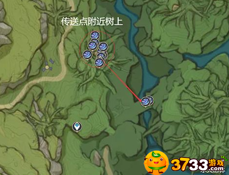 原神树王圣体菇采集路线