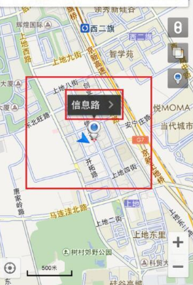 《百度地图》查看街景方法