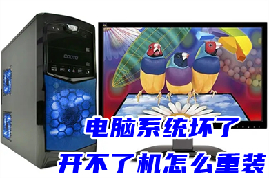 电脑系统坏了开不了机怎么重装(电脑开机进不了windows系统的解决办法)