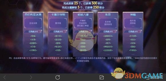 龙族幻想卡塞尔学院探索点有哪些(卡塞尔学院探索点解锁汇总大全)