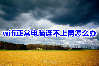wifi正常电脑连不上网怎么办(wifi正常电脑连不上网的解决办法)
