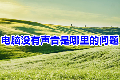 电脑没有声音是哪里的问题(电脑无缘无故没有声音了怎么办)