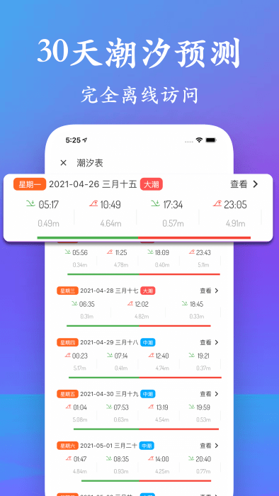 潮汐表2023最新表app v5.0.9 安卓版 0