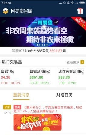 网易贵金属