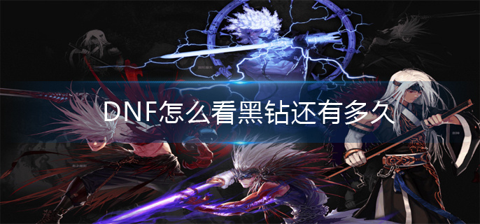 DNF怎么看黑钻还有多久(黑钻剩余时间查询方法)