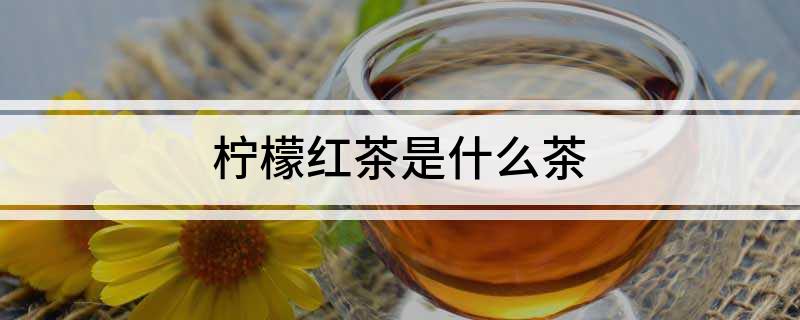 柠檬红茶是什么茶