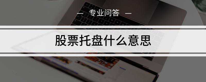 股票托盘什么意思