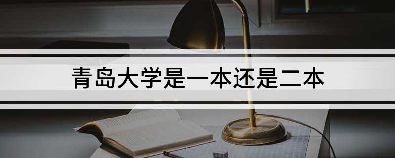 青岛大学是一本还是二本