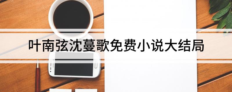 叶南弦沈蔓歌免费小说大结局(来揭秘吧)