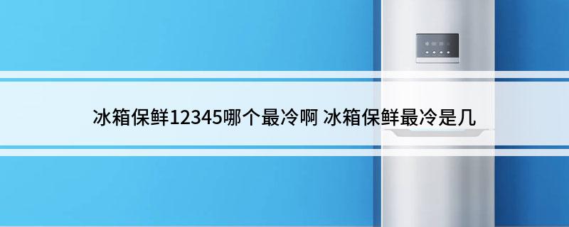 冰箱保鲜12345哪个最冷啊(冰箱保鲜最冷是几)