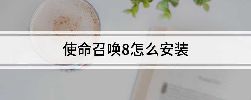 使命召唤8怎么安装