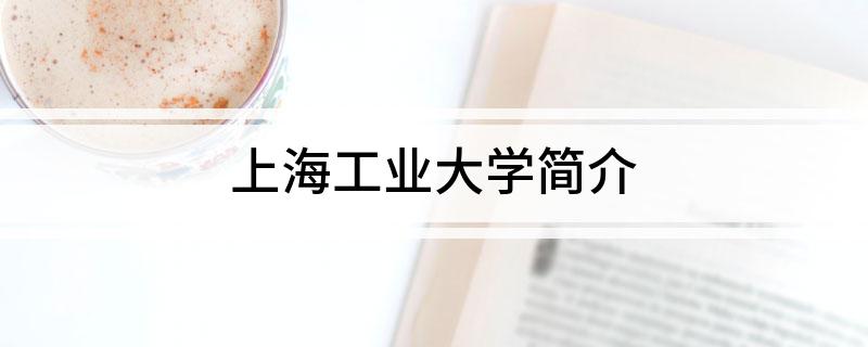 上海工业大学简介