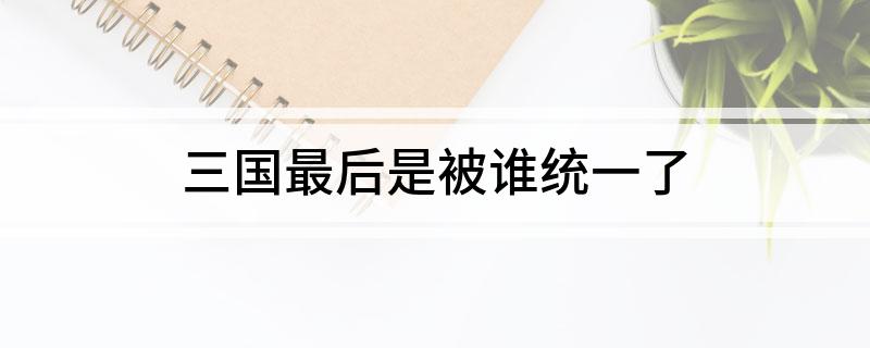 三国最后是被谁统一了