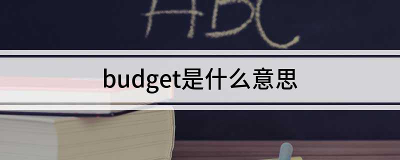 budget是什么意思