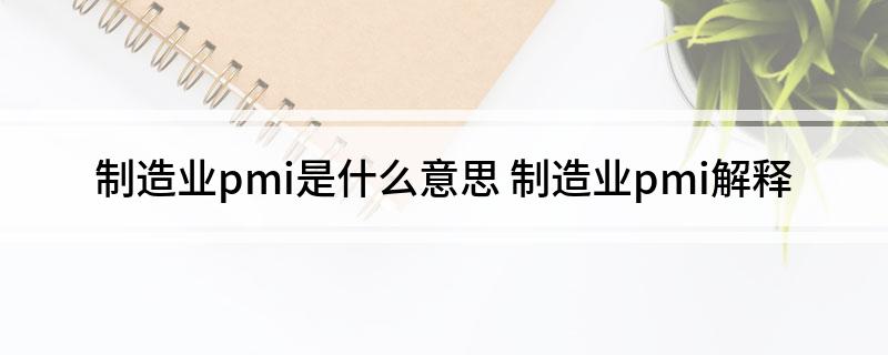 制造业pmi是什么意思(制造业pmi解释)